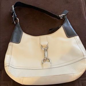 Coach ivory shoulder bag